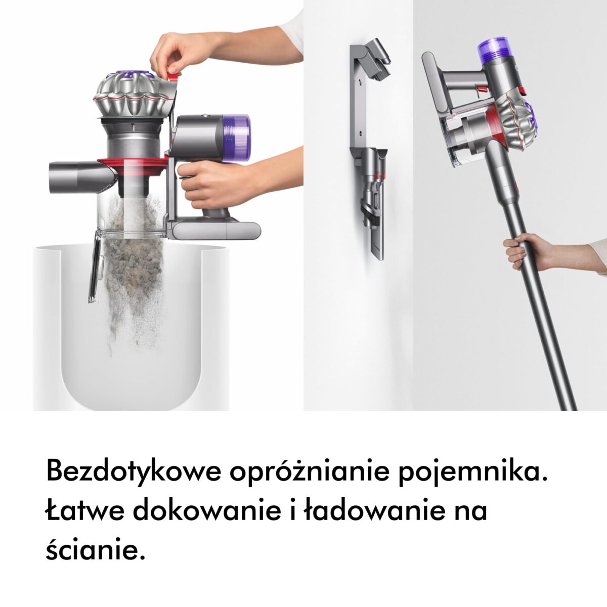 Dyson V8™ Advanced – Bezprzewodowy Odkurzacz Pionowy, Srebro/Nikiel, Wysoka Moc i Filtracja - obrazek 6